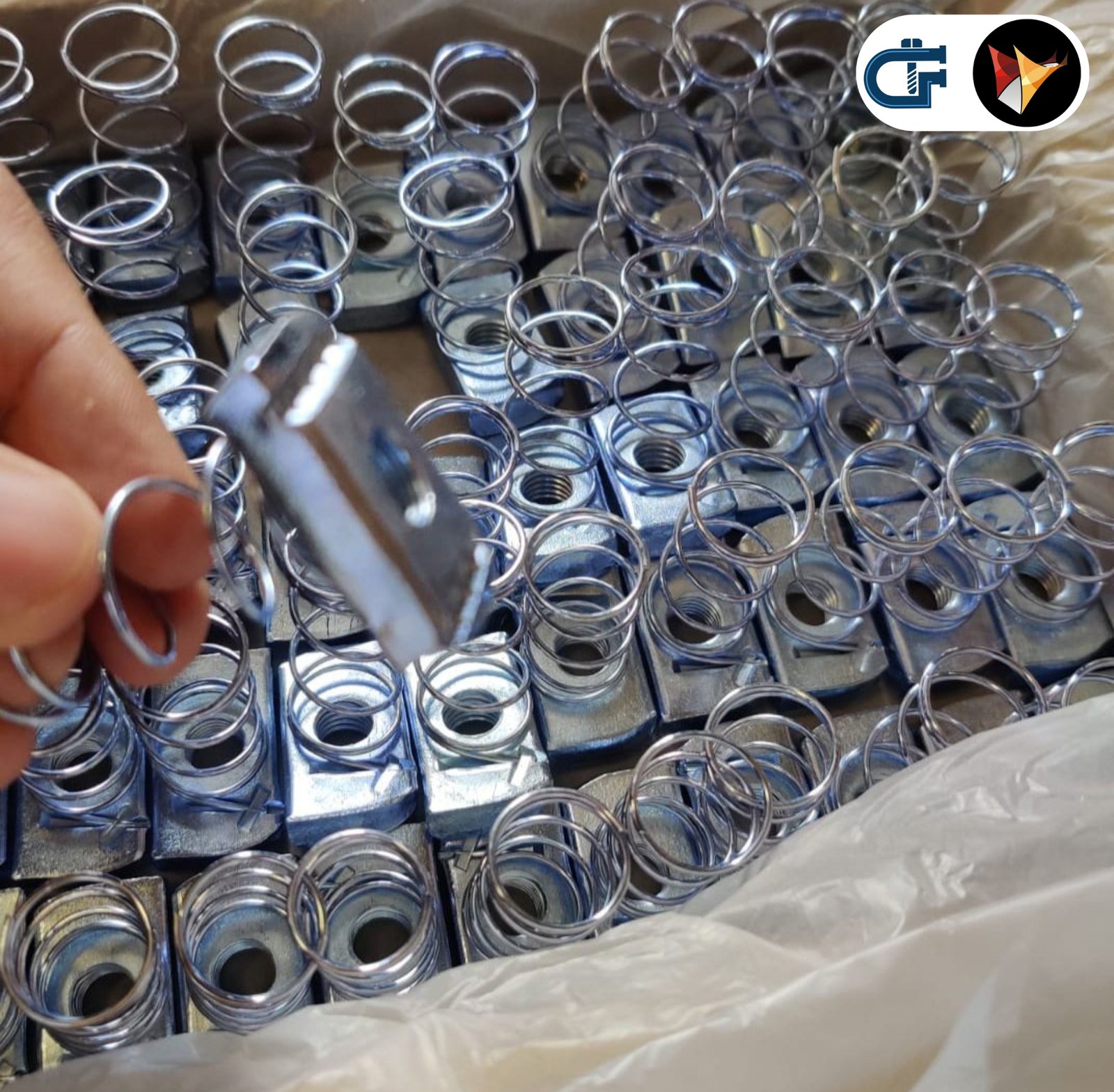 Electro Zinc Coated Spring Nut