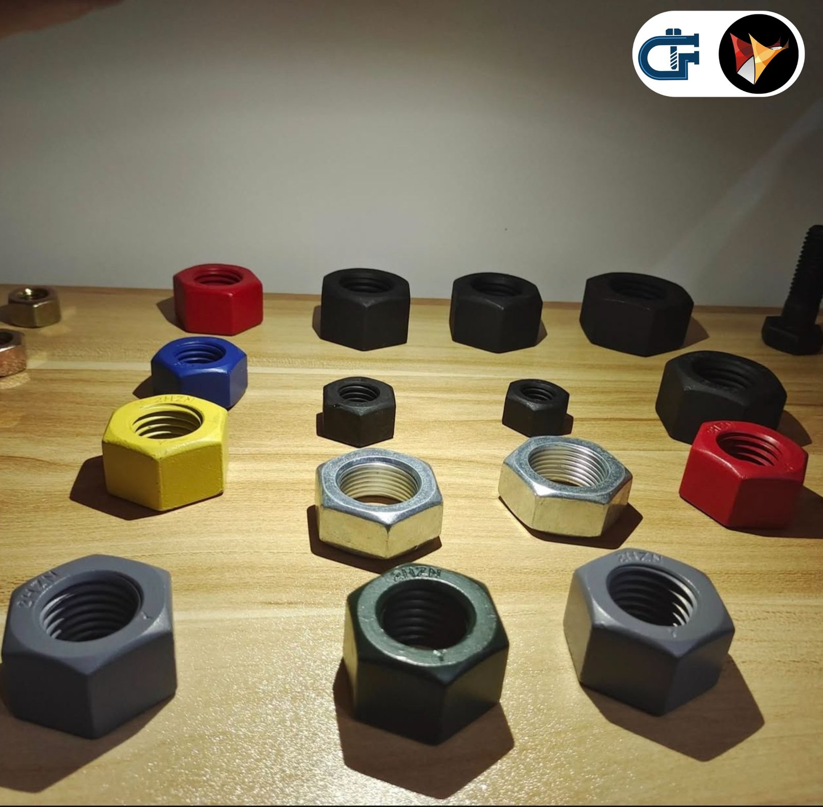 PTFE Coated Hex Nut Samples
