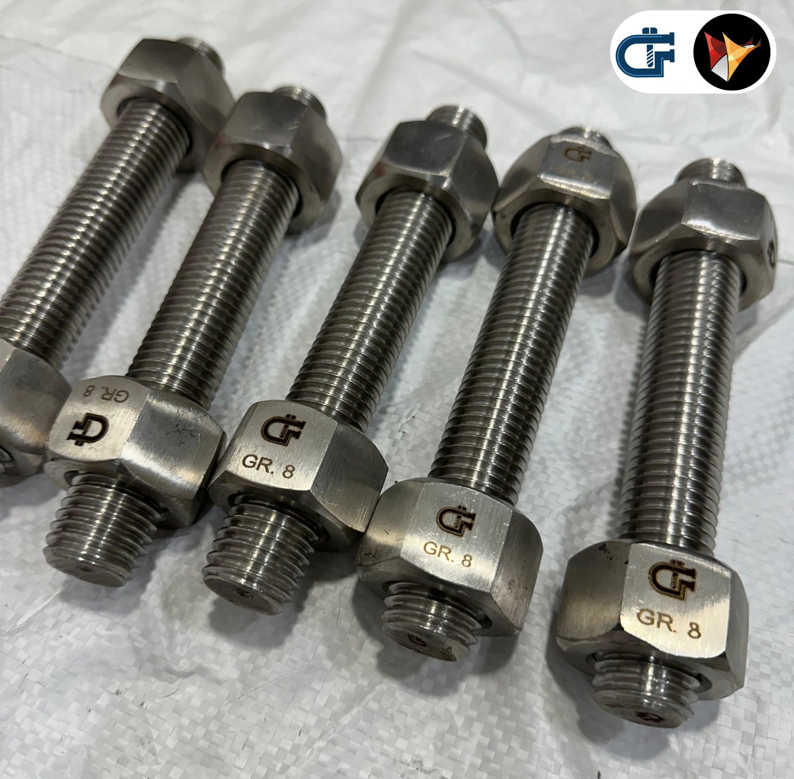SS Gr. B8 Stud & Heavy Hex Nut